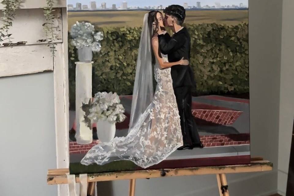 Live Wedding Painting
