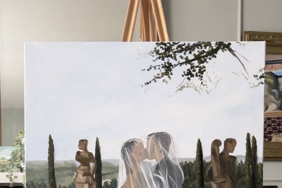 Live Wedding Painting