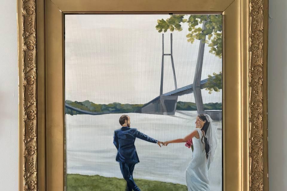 Live Wedding Painting