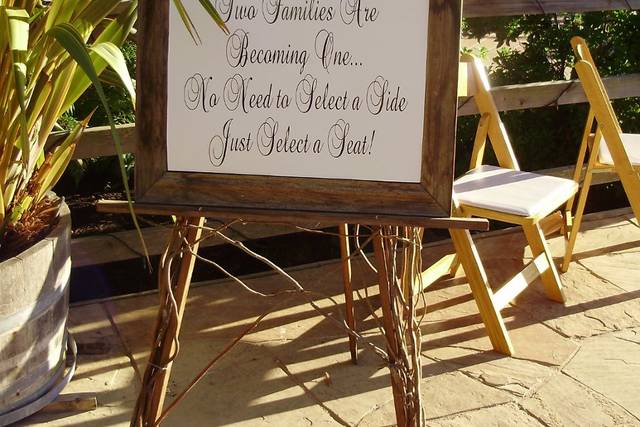 Wedding signage
