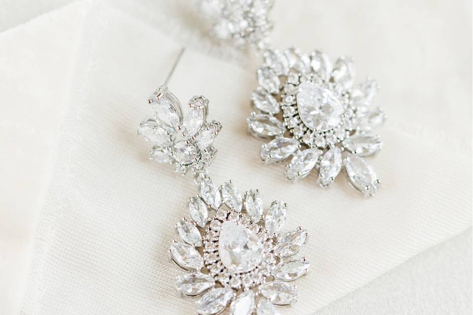 Penelope wedding earrings