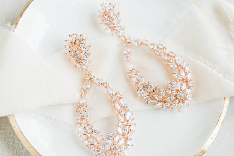 Adele wedding jewelry set