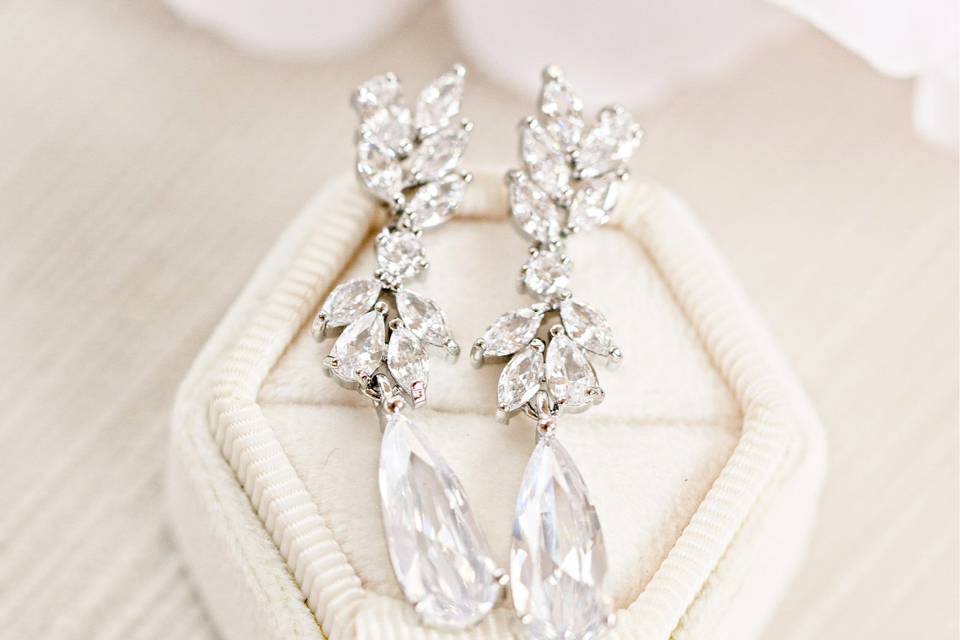 Simone wedding earrings