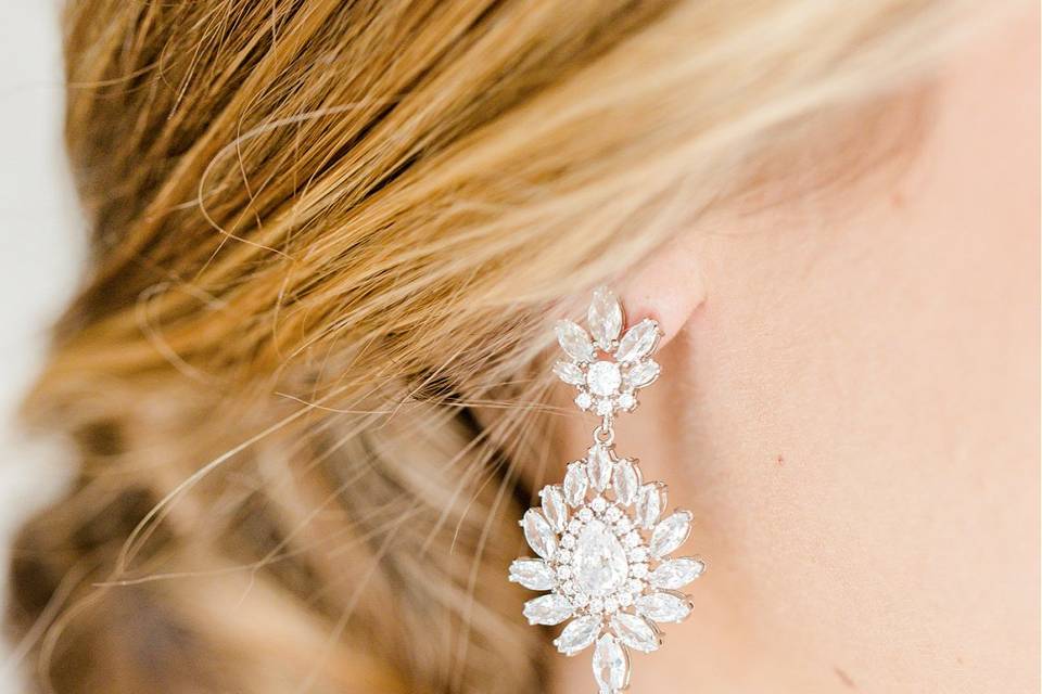 Penelope wedding earrings