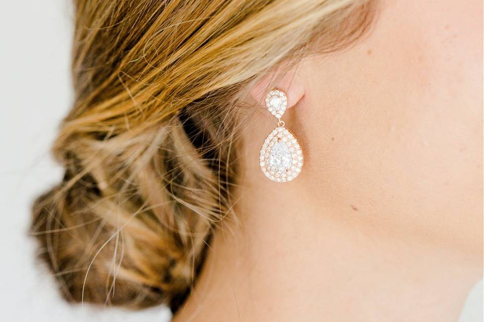 Harlow bridal earrings