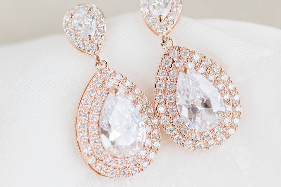 Harlow bridal earrings