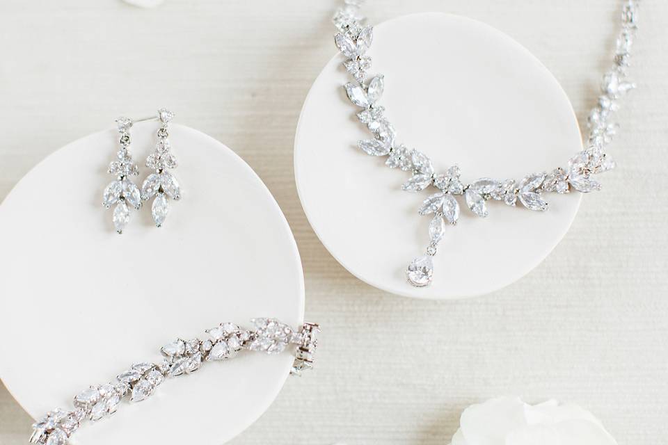 Aubree wedding jewelry set