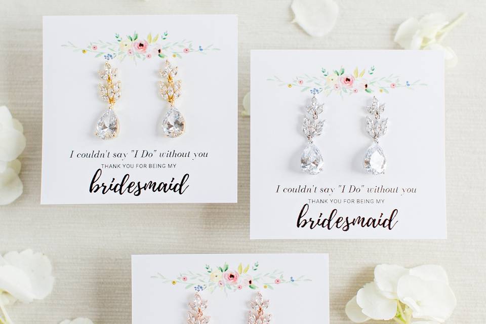 Claudia bridesmaid earrings