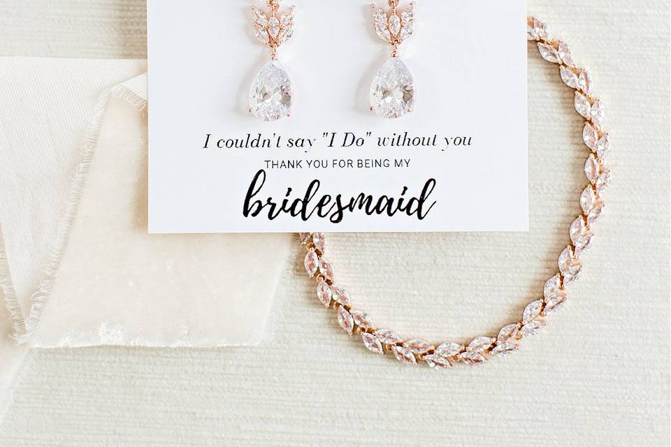 Claudia bridesmaid earrings