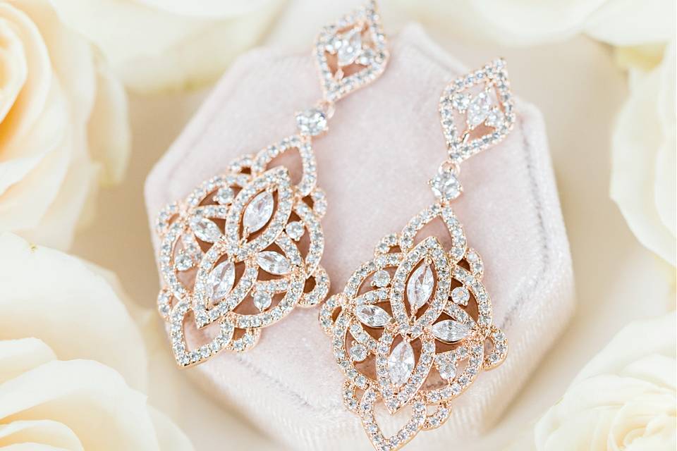 Evangeline wedding earrings