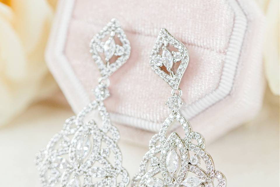 Evangeline wedding earrings