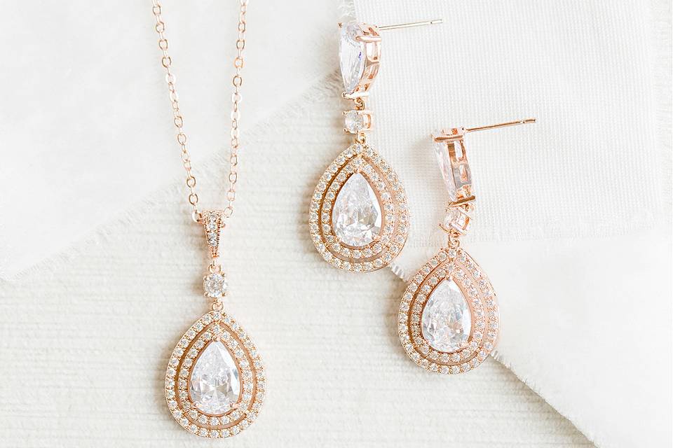 Georgiana wedding jewelry set