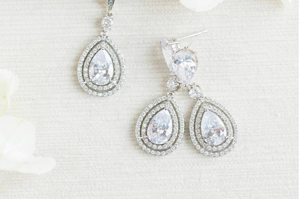Harlow bridal earrings