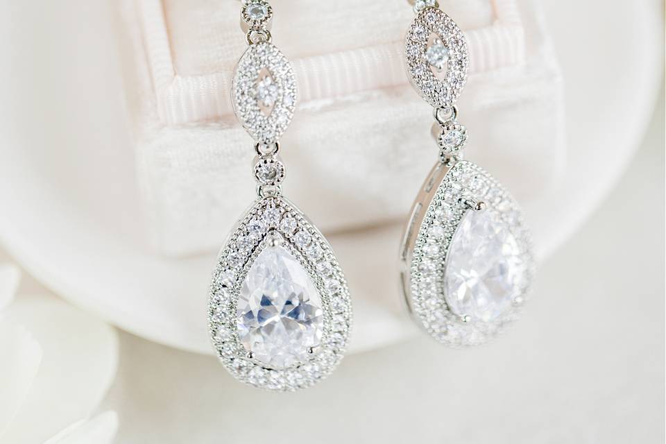 Penelope wedding earrings