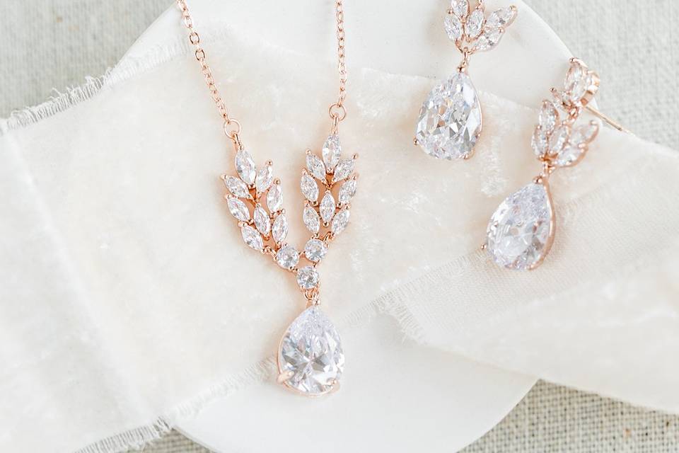 Annabelle wedding jewelry set