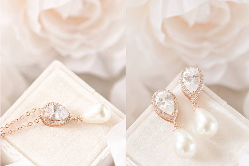Kendall pearl jewelry set