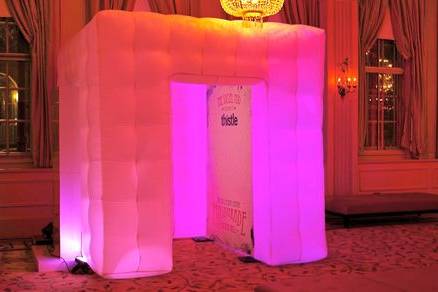 LED Inflatable Booth.It light up in many colors Bmore Photo booth rentals