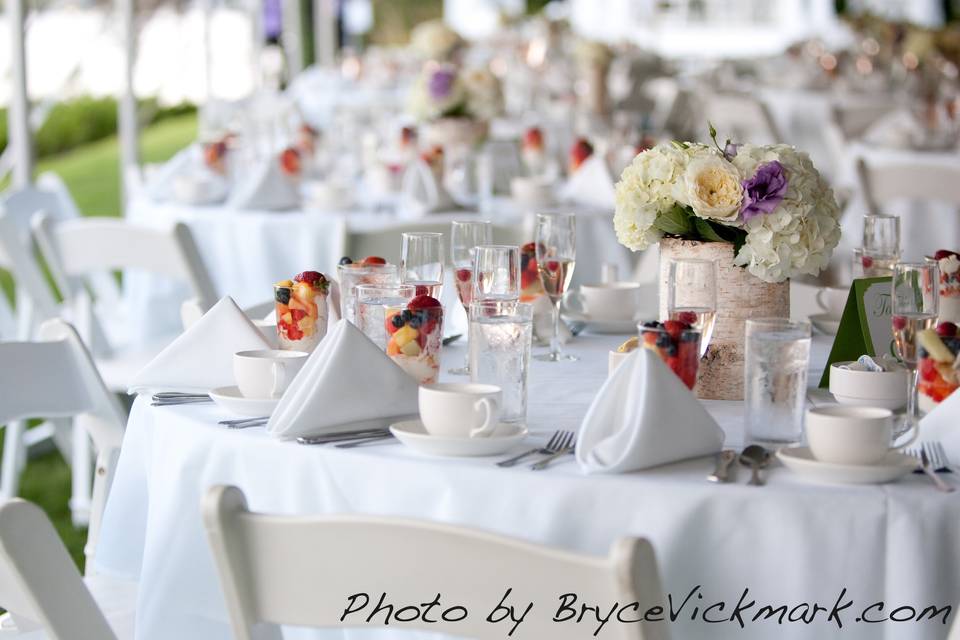 Reception table setup