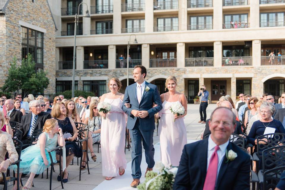 Walking down the aisle