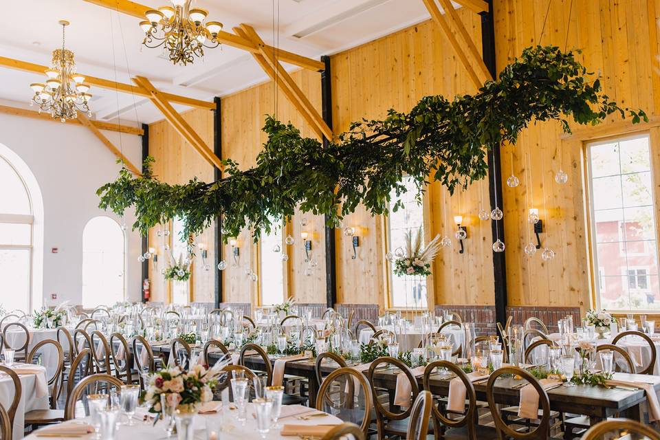 Greenery in Ballroom