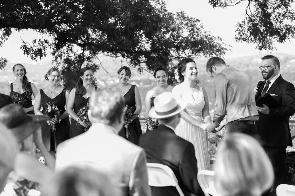 Smiles at the wedding