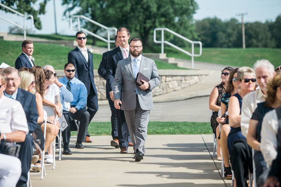 Entering the wedding