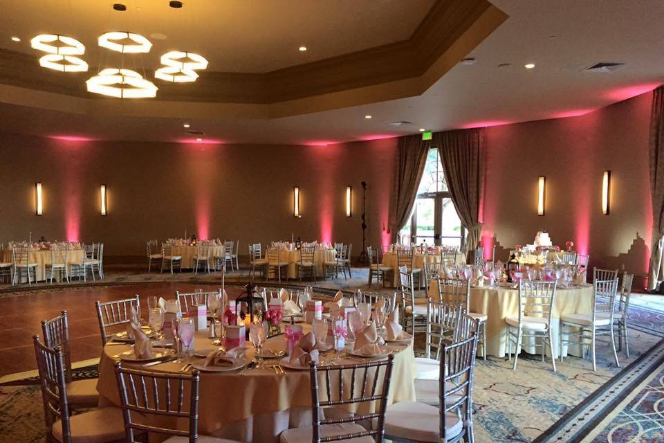 Reception lighting