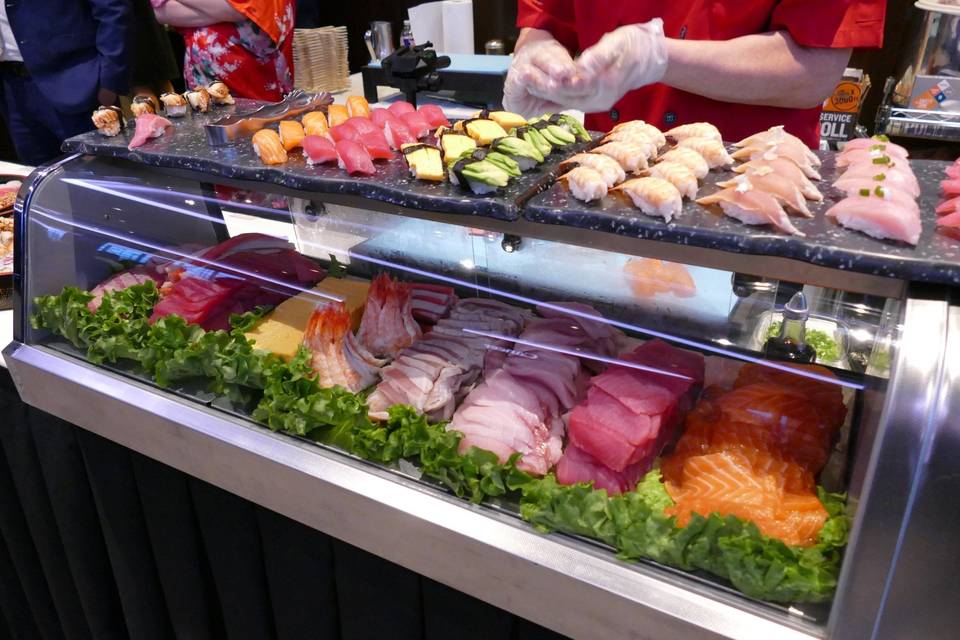 Sushi display