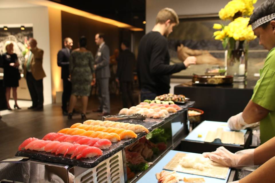 Awesome sushi display