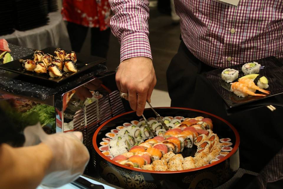 Sushi display