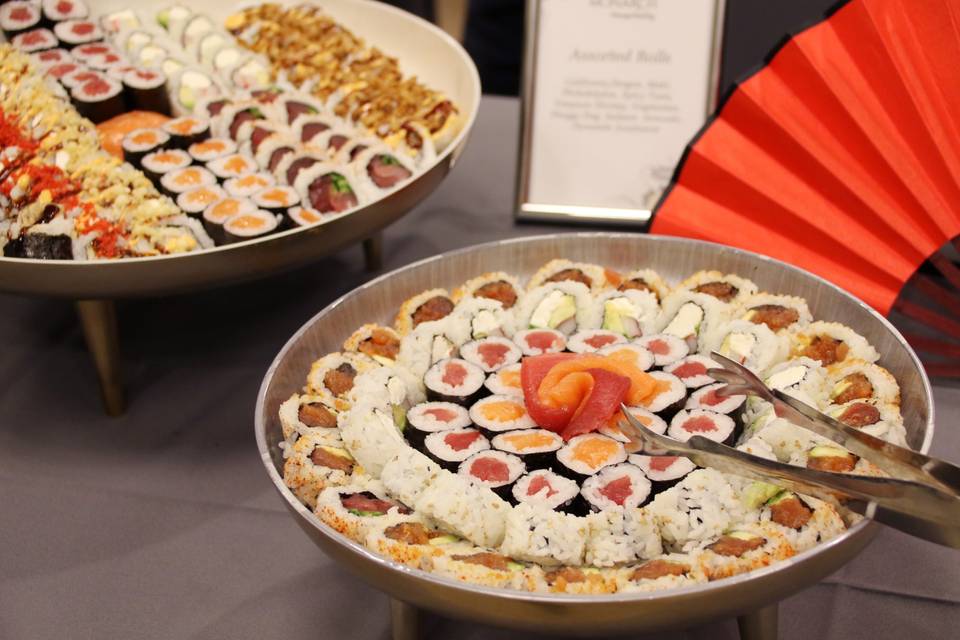 Beautiful sushi tray