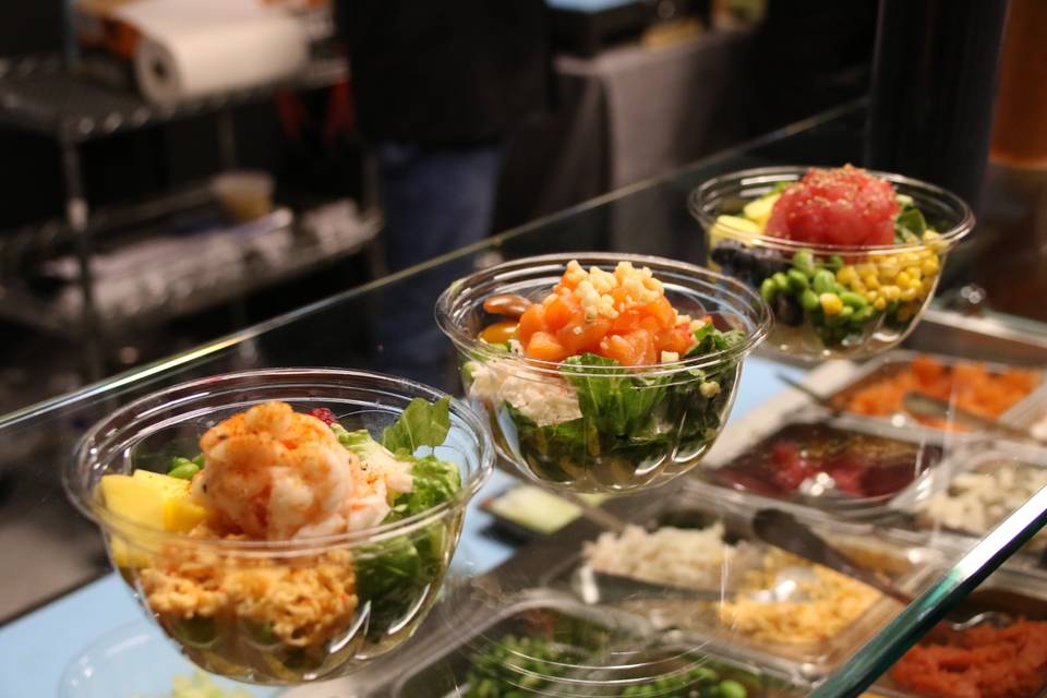 Poke bowls