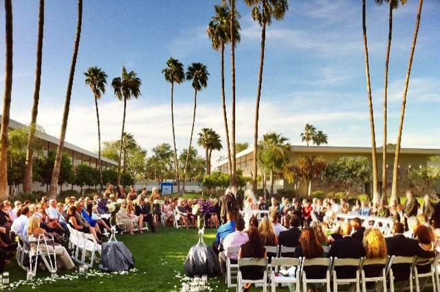 Bright and sunny ceremony