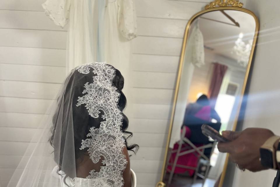 Half Wig With Hollywood Waves