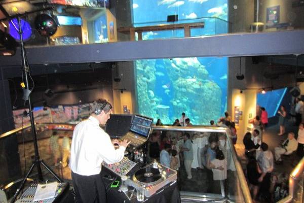 DJ Skriff at the South Carolina Aquarium