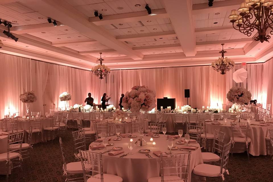 Table setup with candles