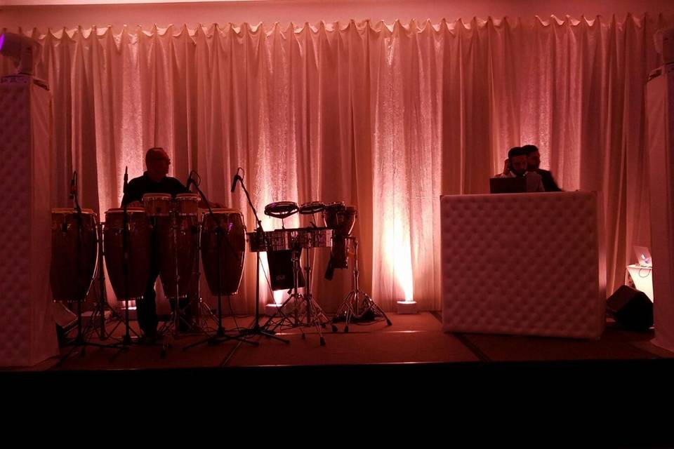 DJ and Percussionist set-up