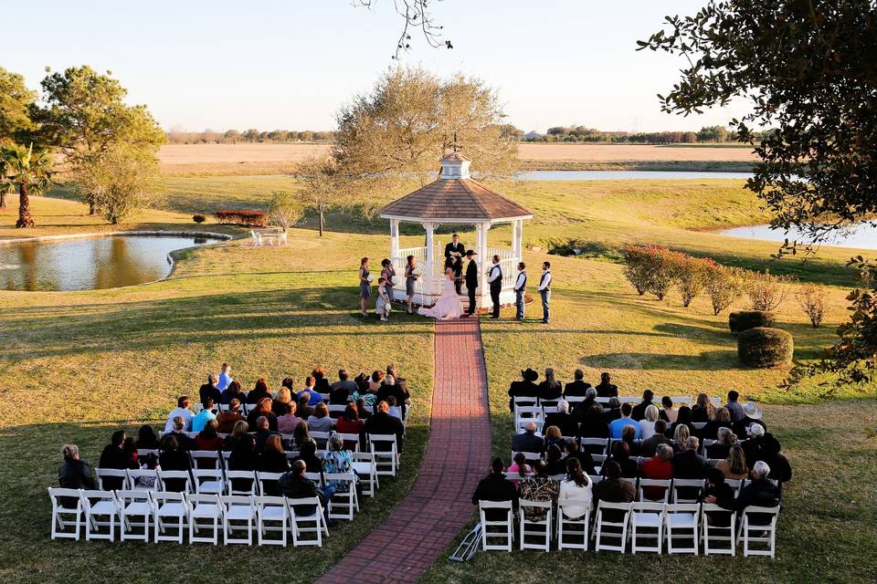 Gazebo wedding ceremony