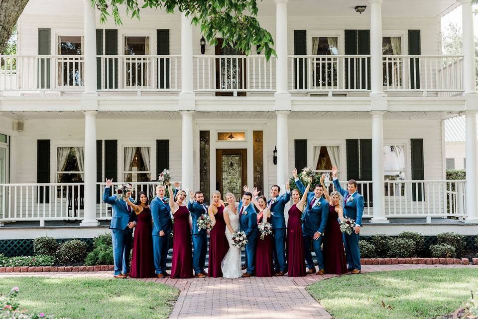 Groomsmen and bridesmaids