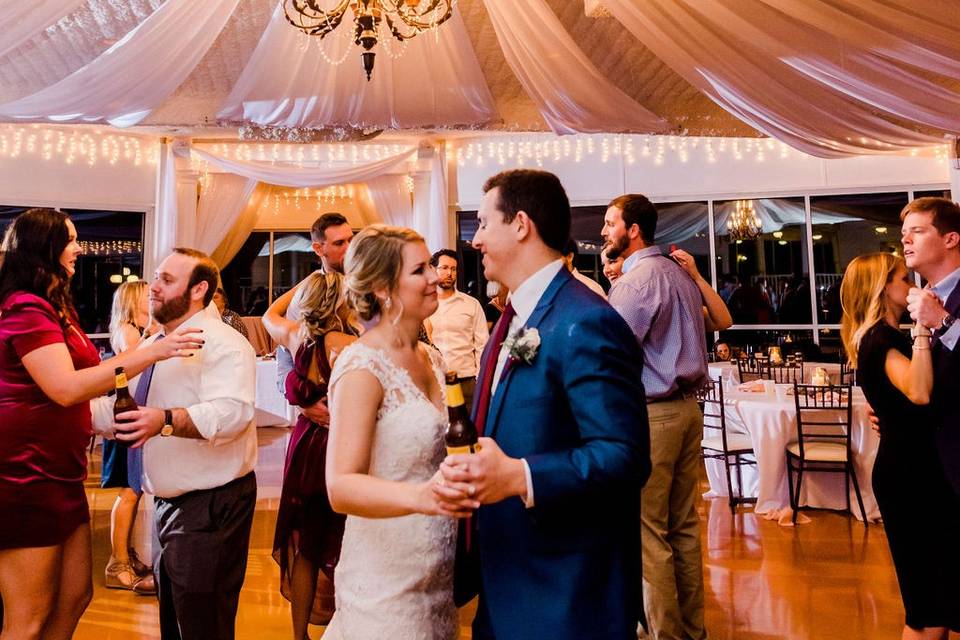 Beautiful bride and bridesmaid