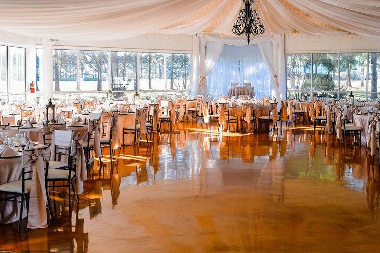 Indoor wedding reception