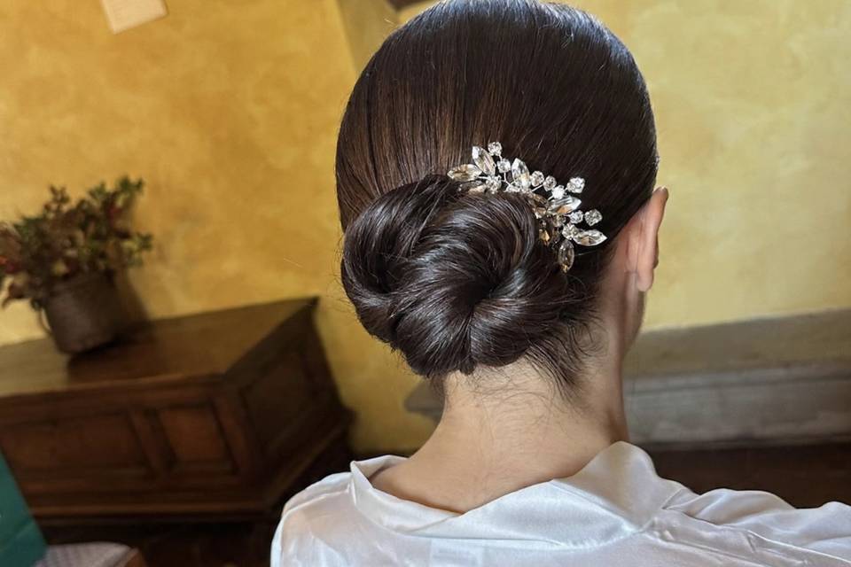 Sleek bun