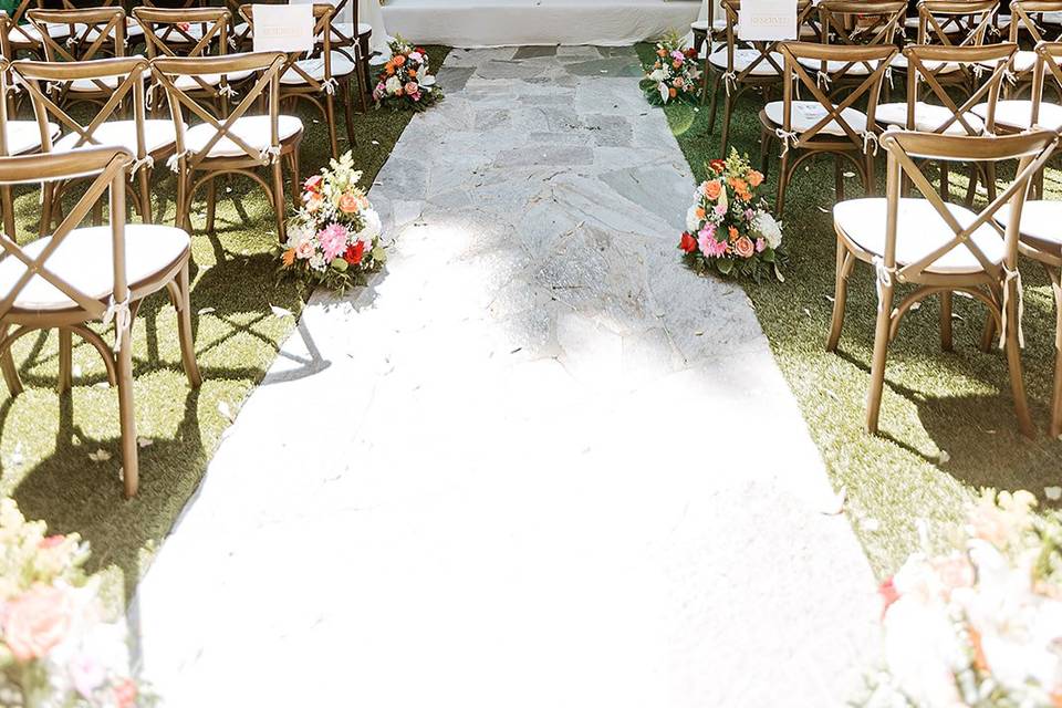South Asian wedding mandap