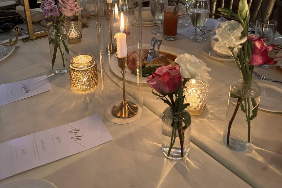 Guest table setup