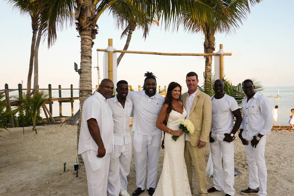 Couple with the wedding band