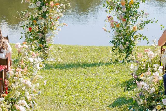 Pond Ceremony Arch