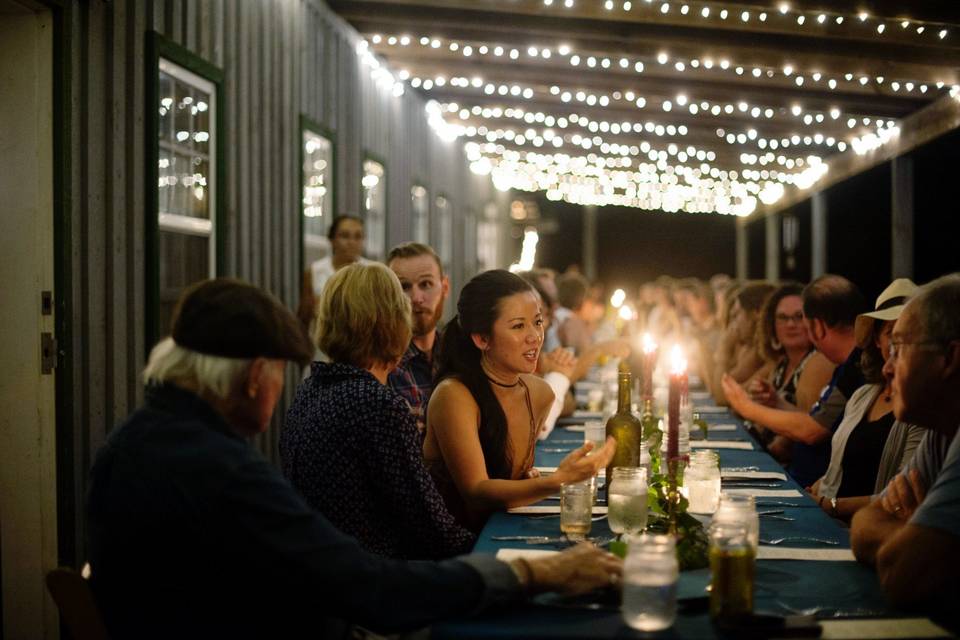 Dinner on the porch