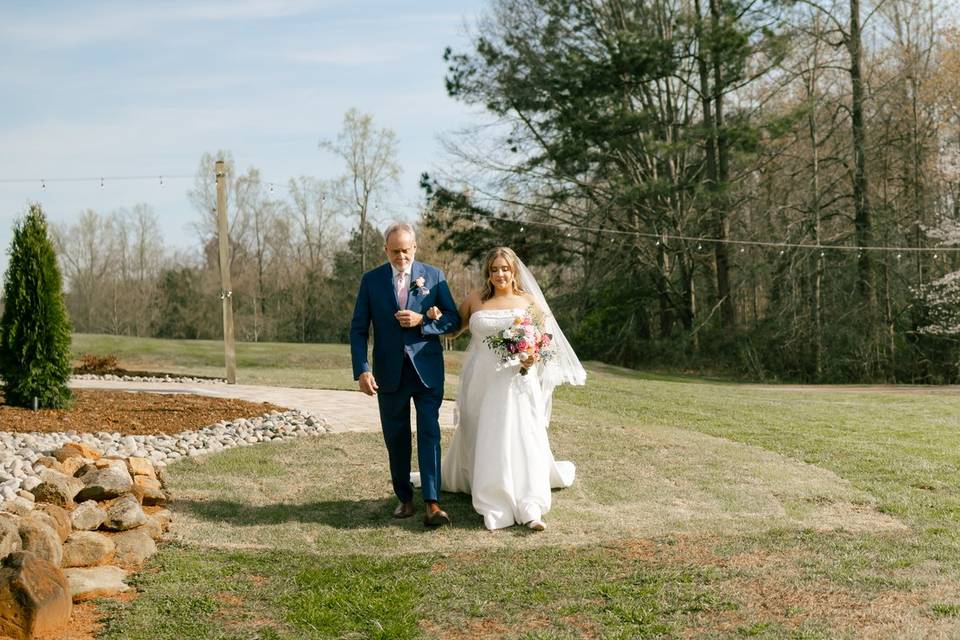 Bride & FOB Pond Ceremony