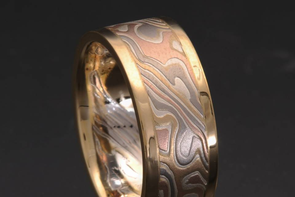 MultiGold Mokume Ring
