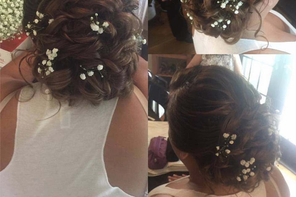 Twisted romantic updo